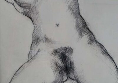 Bernard Mougin (1918 - 2002) étude pour la sculpture l'été