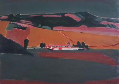 Henri Hayden (1883 - 1970) La ferme de Courtablon huile sur toile 54x73 sbd datée 65