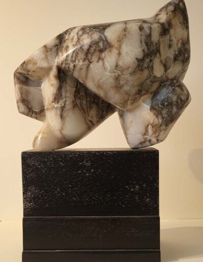 Annick Renaud (née en 1947) Sans titre, albatre marnée.