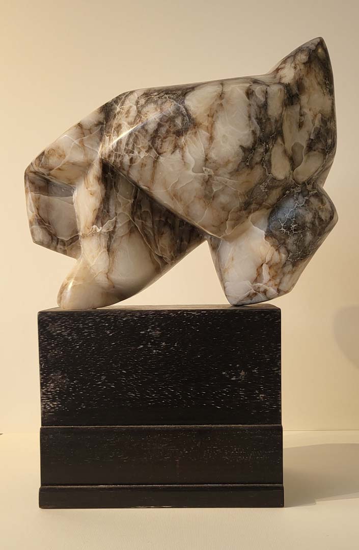 Annick Renaud (née en 1947) Sans titre, albatre marnée.