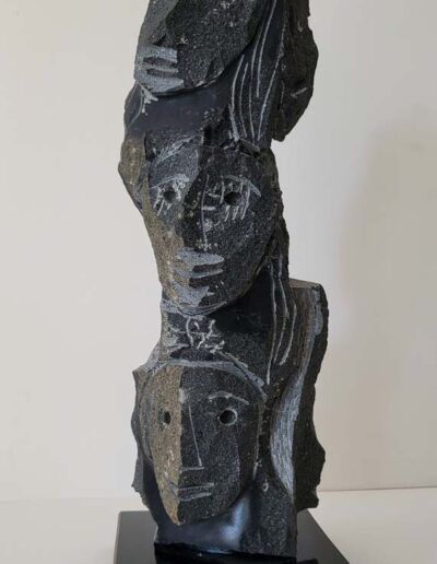 Jean-Yves Gosti (né en 1960) L'esprit des pierres (verso)