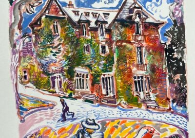 Christophe Ronel (né en 1964) La folle vigne vierge de la Villa Lecadre