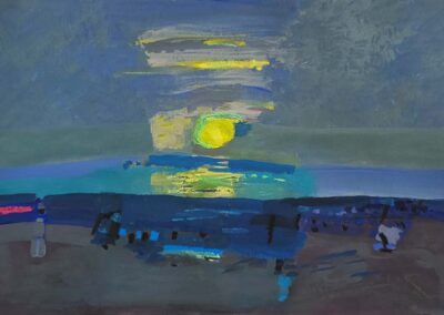 Jacques Boscherel (1944 - 2022) gouache 44,5x30 datée 24 V 2017