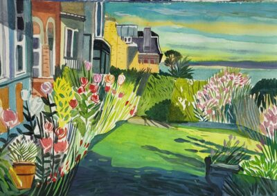 Laurent Corvaisier (né en 1964) Jardin de la Villa St Georges