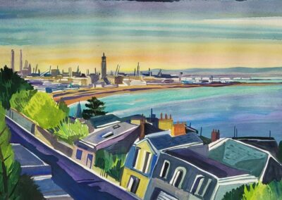 Laurent Corvaisier (né en 1964) Vue depuis le Nice Havrais