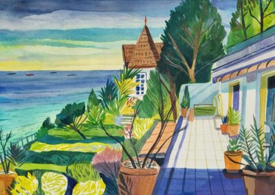 Laurent Corvaisier (né en 1964) les terrasses de Sainte-Adresse