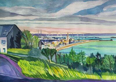 Laurent Corvaisier (né en 1964) panorama depuis la route du Cap