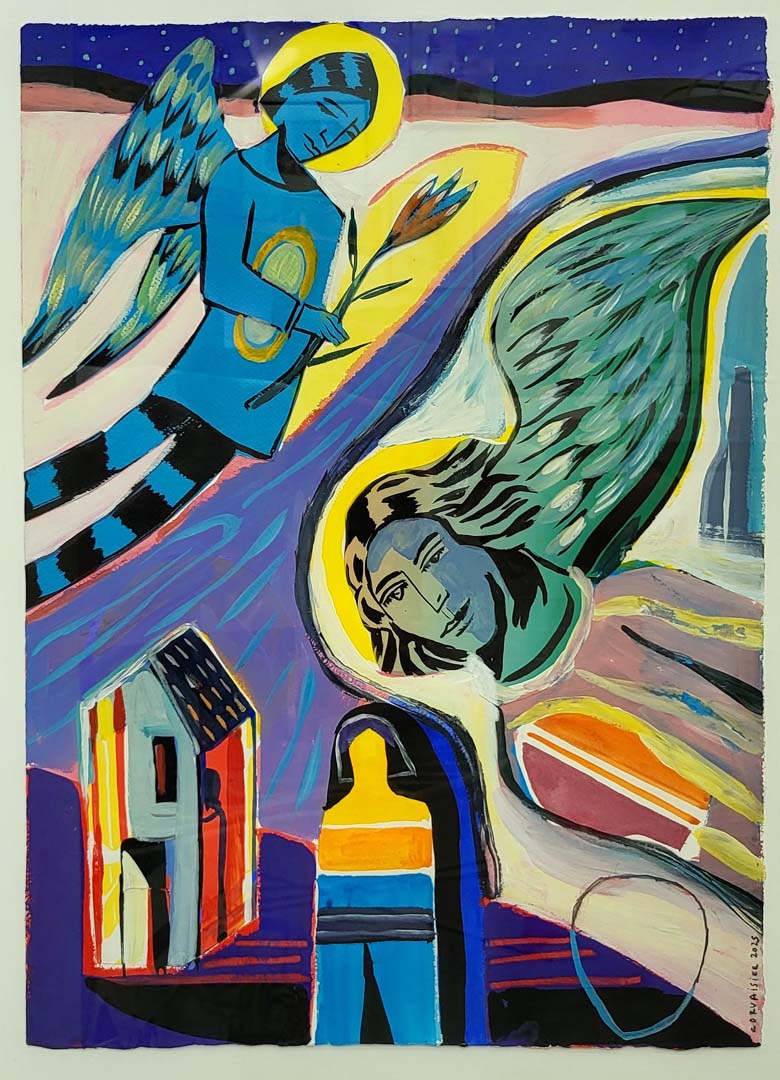 24 Laurent Corvaisier (né en 1964) gouache 53x38