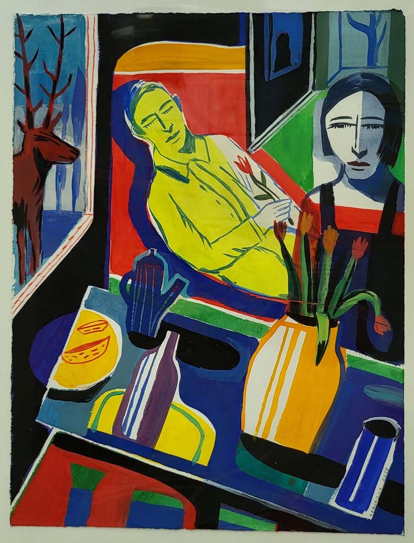 25 Laurent Corvaisier (né en 1964) gouache 49x37,5