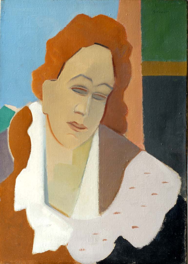 EB13 René Gouast (1897-1980) Portrait hst 65x46 circa 1938 - 39